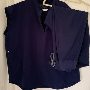 Figs Navy PXL Zamora jogger XL Rafaela top